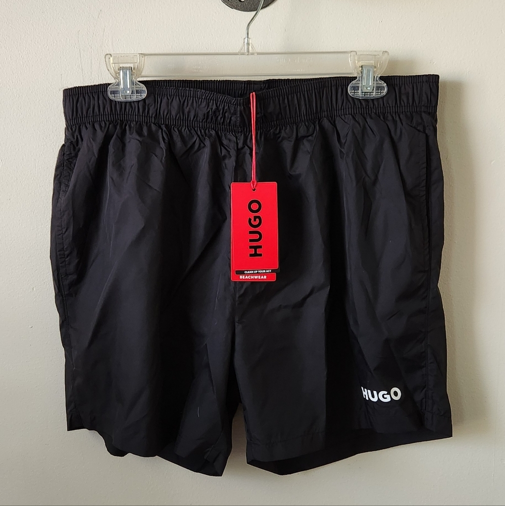 HUGO Haiti Regular Fit 5" Swim Trunks - XL